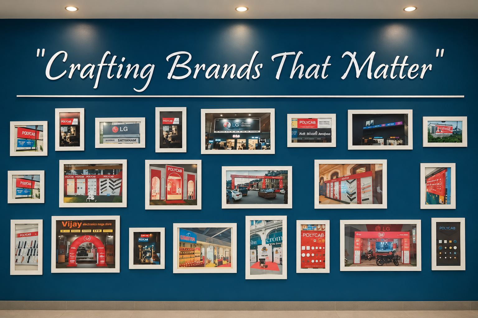 Aadesh Print Point wall display